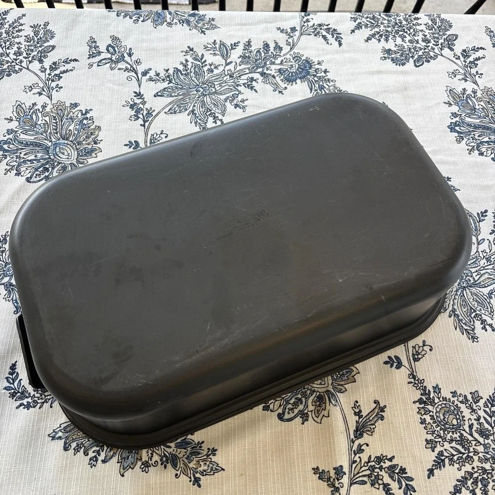 Miracle Maid Large Roasting Pan Anodized Aluminum Domed Lid Turkey Roaster VTG
